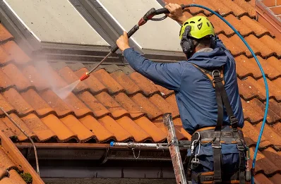 Démoussage et hydrofuge de toiture à Plougasnou